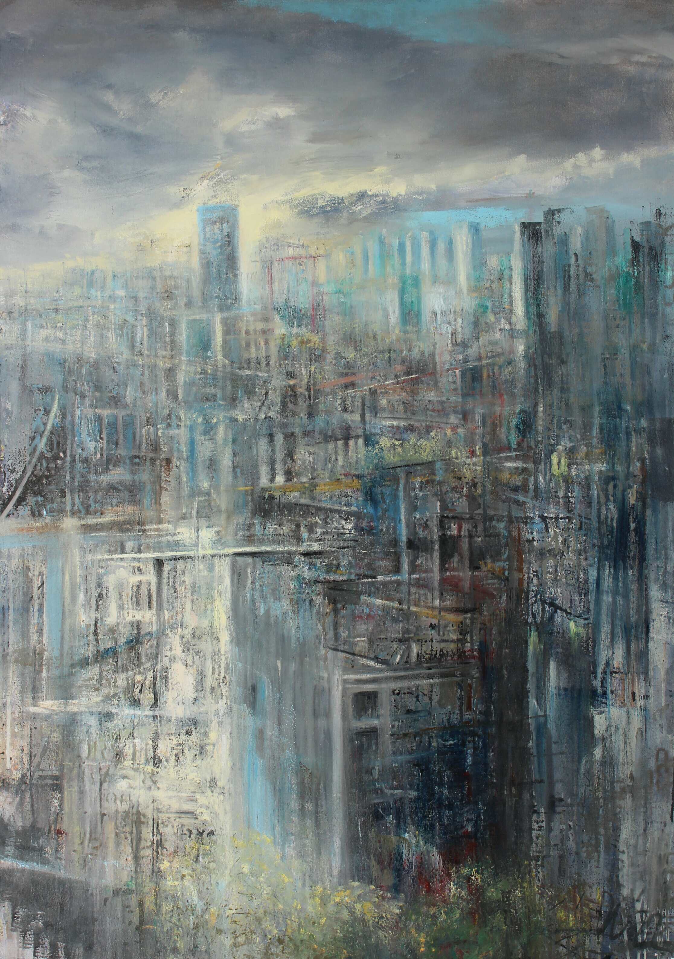 Roofs of London. Oil on canvas. 150x100cm.